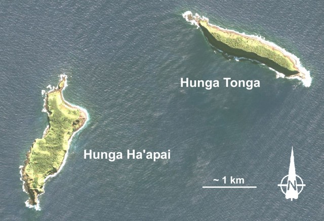 フンガトンガ島とフンガハアパイ島