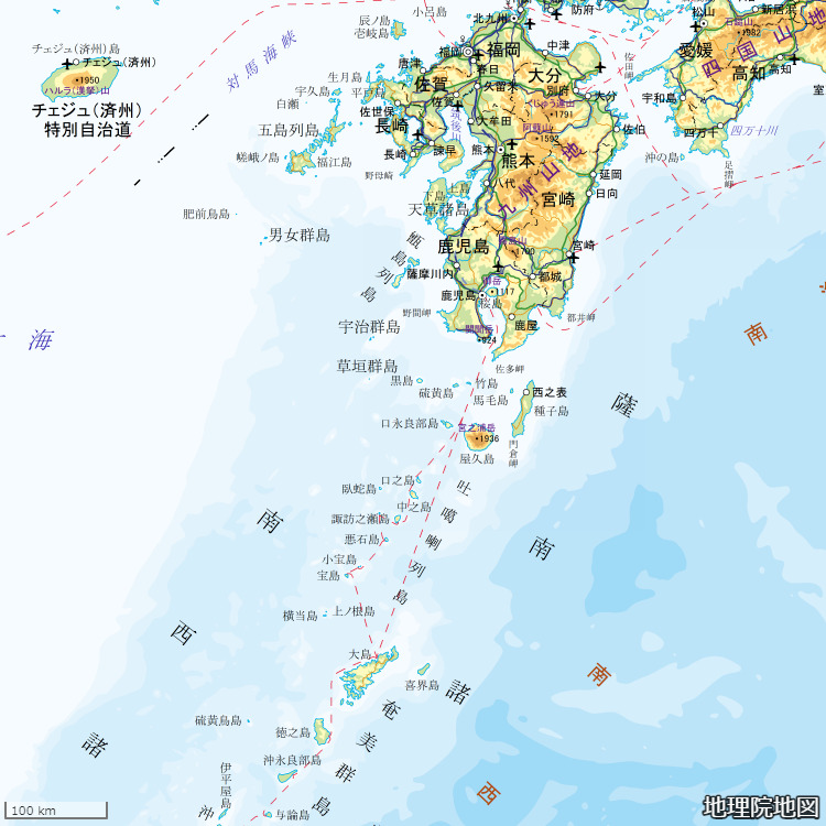 奄美大島の位置関係